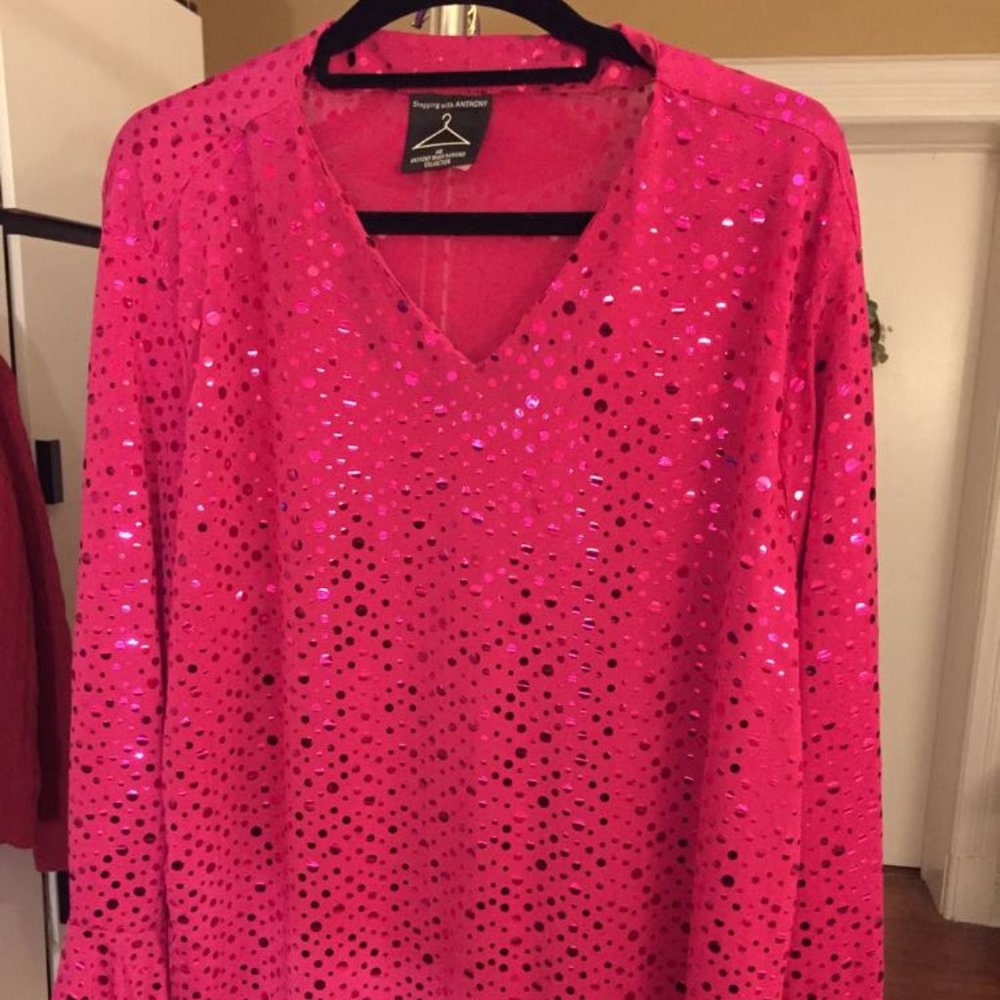 Pink Sequin Top